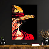 Luffy Straw Hat Anime Poster